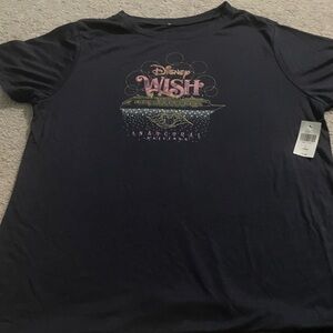 Disney’s NWT Wish Inaugural Navy Graphic Tee